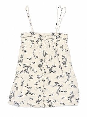 Y2K Vintage Abercrombie & Fitch White Floral Babydoll Swing Dress XXSP